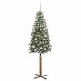 Árbol de Navidad Delgado con 300 LED con soporte Verde 180 cm en Decoración Festiva y Estacional | Comprar online en Foru.es