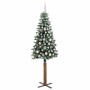 Árbol de Navidad Delgado con 300 LED con soporte Verde 180 cm en Decoración Festiva y Estacional | Comprar online en Foru.es