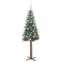 Árbol de Navidad Delgado con 300 LED con soporte Verde 180 cm en Decoración Festiva y Estacional | Comprar online en Foru.es