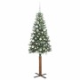 Árbol de Navidad Delgado con 300 LED con soporte Verde 180 cm en Decoración Festiva y Estacional | Comprar online en Foru.es