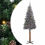 Árbol de Navidad Delgado con 300 LED con soporte Verde 180 cm en Decoración Festiva y Estacional | Comprar online en Foru.es