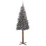 Árbol de Navidad Delgado con 300 LED con soporte Verde 180 cm en Decoración Festiva y Estacional | Comprar online en Foru.es