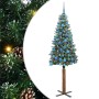 Árbol de Navidad Delgado con 300 LED con soporte Verde 180 cm en Decoración Festiva y Estacional | Comprar online en Foru.es