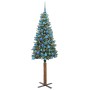 Árbol de Navidad Delgado con 300 LED con soporte Verde 180 cm en Decoración Festiva y Estacional | Comprar online en Foru.es
