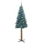 Árbol de Navidad Delgado con 300 LED con soporte Verde 180 cm en Decoración Festiva y Estacional | Comprar online en Foru.es