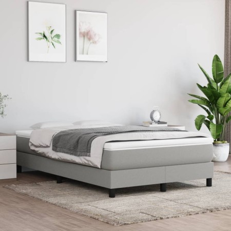 Estructura de cama de tela gris claro 120x200 cm de vidaXL, Camas y somieres - Ref: Foro24-3120500, Precio: 91,20 €, Descuent...