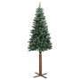 Árbol de Navidad Delgado con 300 LED con soporte Verde 210 cm en Decoración Festiva y Estacional | Comprar online en Foru.es