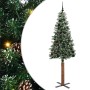 Árbol de Navidad Delgado con 300 LED con soporte Verde 210 cm en Decoración Festiva y Estacional | Comprar online en Foru.es