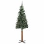 Árbol de Navidad Delgado con 300 LED con soporte Verde 210 cm en Decoración Festiva y Estacional | Comprar online en Foru.es