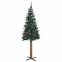 Árbol de Navidad Delgado con 300 LED con soporte Verde 210 cm en Decoración Festiva y Estacional | Comprar online en Foru.es