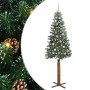 Árbol de Navidad Delgado con 300 LED con soporte Verde 210 cm en Decoración Festiva y Estacional | Comprar online en Foru.es