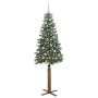 Árbol de Navidad Delgado con 300 LED con soporte Verde 210 cm en Decoración Festiva y Estacional | Comprar online en Foru.es