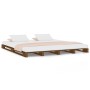 Camas de palets madera maciza pino marrón miel 140x190 cm de vidaXL, Camas y somieres - Ref: Foro24-821440, Precio: 201,62 €,...