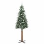 Árbol de Navidad Delgado con 300 LED con soporte Verde 210 cm en Decoración Festiva y Estacional | Comprar online en Foru.es