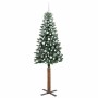 Árbol de Navidad Delgado con 300 LED con soporte Verde 210 cm en Decoración Festiva y Estacional | Comprar online en Foru.es