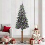 Árbol de Navidad Delgado con 300 LED con soporte Verde 210 cm en Decoración Festiva y Estacional | Comprar online en Foru.es
