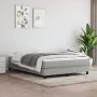 Estructura de cama de tela gris claro 140x190 cm de vidaXL, Camas y somieres - Ref: Foro24-3120508, Precio: 99,89 €, Descuent...