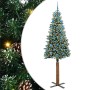 Árbol de Navidad Delgado con 300 LED con soporte Verde 210 cm en Decoración Festiva y Estacional | Comprar online en Foru.es