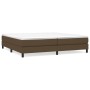 Estructura de cama tela marrón oscuro 200x200 cm de vidaXL, Camas y somieres - Ref: Foro24-3120543, Precio: 115,00 €, Descuen...