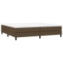 Estructura de cama tela marrón oscuro 200x200 cm de vidaXL, Camas y somieres - Ref: Foro24-3120543, Precio: 115,00 €, Descuen...