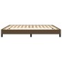 Estructura de cama de tela marrón 160x200 cm de vidaXL, Camas y somieres - Ref: Foro24-3120527, Precio: 129,30 €, Descuento: %