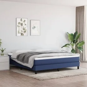 Blauer Stoffbettrahmen 180x200 cm von vidaXL, Betten und Lattenroste - Ref: Foro24-3120538, Preis: 112,29 €, Rabatt: %