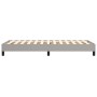 Estructura de cama de tela gris claro 100x200 cm de vidaXL, Camas y somieres - Ref: Foro24-3120492, Precio: 78,60 €, Descuent...