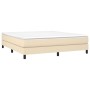 Estructura de cama tela color crema 180x200 cm de vidaXL, Camas y somieres - Ref: Foro24-3120537, Precio: 113,20 €, Descuento: %