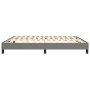 Estructura de cama de tela gris oscuro 160x200 cm de vidaXL, Camas y somieres - Ref: Foro24-3120525, Precio: 114,68 €, Descue...