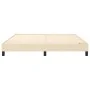 Estructura de cama de tela color crema 160x200 cm de vidaXL, Camas y somieres - Ref: Foro24-3120529, Precio: 110,51 €, Descue...