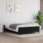 Estructura de cama de tela negra 140x200 cm de vidaXL, Camas y somieres - Ref: Foro24-3120518, Precio: 120,58 €, Descuento: %