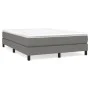 Estructura de cama de tela gris oscuro 140x200 cm de vidaXL, Camas y somieres - Ref: Foro24-3120517, Precio: 104,99 €, Descue...