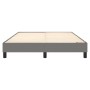 Estructura de cama de tela gris oscuro 140x200 cm de vidaXL, Camas y somieres - Ref: Foro24-3120517, Precio: 110,26 €, Descue...