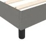 Estructura de cama de tela gris oscuro 140x200 cm de vidaXL, Camas y somieres - Ref: Foro24-3120517, Precio: 104,99 €, Descue...