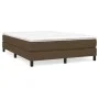 Estructura de cama de tela marrón 140x190 cm de vidaXL, Camas y somieres - Ref: Foro24-3120511, Precio: 98,32 €, Descuento: %