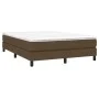 Estructura de cama de tela marrón 140x190 cm de vidaXL, Camas y somieres - Ref: Foro24-3120511, Precio: 98,32 €, Descuento: %