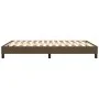 Estructura de cama de tela marrón 140x190 cm de vidaXL, Camas y somieres - Ref: Foro24-3120511, Precio: 98,32 €, Descuento: %