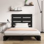 Estructura de cama madera maciza pino negro 75x190 cm de vidaXL, Camas y somieres - Ref: Foro24-3120161, Precio: 154,31 €, De...