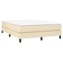 Cream fabric bed frame 140x200 cm by vidaXL, Beds and slatted bases - Ref: Foro24-3120521, Price: 103,30 €, Discount: %
