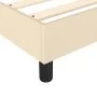 Cream fabric bed frame 140x200 cm by vidaXL, Beds and slatted bases - Ref: Foro24-3120521, Price: 103,30 €, Discount: %