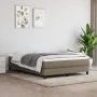 Taupe gray fabric bed frame 140x190 cm by vidaXL, Beds and slatted bases - Ref: Foro24-3120512, Price: 108,08 €, Discount: %