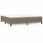 Estructura de cama de tela gris taupe 200x200 cm de vidaXL, Camas y somieres - Ref: Foro24-3120544, Precio: 120,99 €, Descuen...