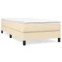 Cream fabric bed frame 90x200 cm by vidaXL, Beds and slatted bases - Ref: Foro24-3120489, Price: 75,08 €, Discount: %