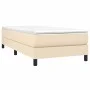 Cream fabric bed frame 90x200 cm by vidaXL, Beds and slatted bases - Ref: Foro24-3120489, Price: 75,08 €, Discount: %