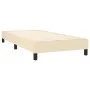 Cream fabric bed frame 90x200 cm by vidaXL, Beds and slatted bases - Ref: Foro24-3120489, Price: 75,08 €, Discount: %