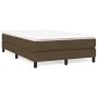Estructura de cama de tela marrón oscuro 120x200 cm de vidaXL, Camas y somieres - Ref: Foro24-3120503, Precio: 95,06 €, Descu...