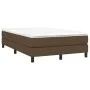 Estructura de cama de tela marrón oscuro 120x200 cm de vidaXL, Camas y somieres - Ref: Foro24-3120503, Precio: 95,06 €, Descu...