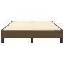 Estructura de cama de tela marrón oscuro 120x200 cm de vidaXL, Camas y somieres - Ref: Foro24-3120503, Precio: 95,06 €, Descu...