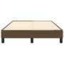 Estructura de cama de tela marrón oscuro 120x200 cm de vidaXL, Camas y somieres - Ref: Foro24-3120503, Precio: 96,52 €, Descu...