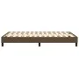 Estructura de cama de tela marrón oscuro 120x200 cm de vidaXL, Camas y somieres - Ref: Foro24-3120503, Precio: 95,06 €, Descu...